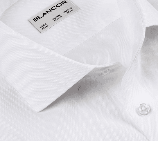 Детали белой рубашки BLANCOR